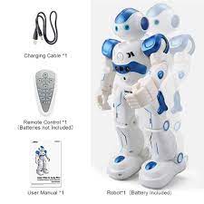Thinking:we can't really talk about artificial intelligence with lawrence, but the robots are already able to reproduce human behavior. Dancing Smart Robot Lawrence Led Eyes Rc Robot For Kids Intelligent Programmable Robot With Infrared Controller Toys Blue Singing Gesture Sensing Robot Kit Birthday Gift For Girl Age Outdoor Decor Patio Lawn