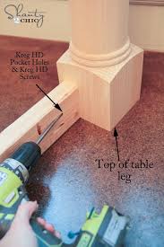 Diy Dining Table With Turned Legs Diy Table Legs Diy Dining Diy Dining Table