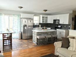 living room, kitchen remodel layout