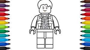 The time machine from back to the future. How To Draw Lego Marty Mcfly From Back To The Future Coloring Pages Youtube