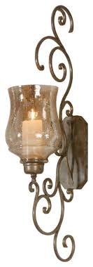 They look great in a hallway, powder room, or as accent lighting in a family room. Uttermost Davinia Candle Sconce Mediterranean Wall Sconces By Gwg Outlet Houzz