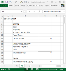 This document plays an important role in providing details about all cash transactions. Create A Balance Sheet With Excel Excel University