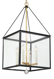 Before you install a chandelier, you will need to install a new electrical box in the. Crystorama Weston 4 Light 17 Foyer Light In Matte Black And Antique Gold With Clear Glass Drops Crystals Lightsonline Com