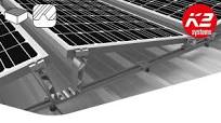 K2 BasicRail PV mounting system with Dome 6 module elevation