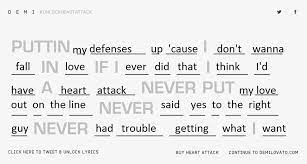 Heart Attack Lyrics Demi Lovato Lyrics Music Lyrics Song Lyrics