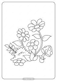 All flower coloring pages are printable and free to use as many times as you want. Free Printable Flowers Pdf Coloring Pages 01