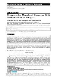 Di malaysia, kontrak sosial antara kaum melayu, cina dan india tentang perkara penting apakah model yg sesuai bagi negara malaysia ? Pdf Mengurus Dan Memahami Hubungan Etnik Di Universiti Awam Malaysia Azlina Abdullah Academia Edu