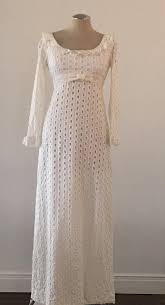 Cotton Wedding Dress 60s 70s Vintage Eyelet Dress White Etsy Cotton Wedding Dresses Casual Wedding Dress Eyelet Wedding Dress