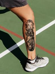 1 Feuille Sticker De Tatouage A Motif Lion Mode En Ligne Shein France