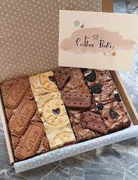 Postal Cookie Mixed Box Edible Gift Treat Box Edible Gifts Brownie Packaging Edible