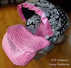 Infant Car Seat Cover Pattern Pdf Pattern Ebook By Sassypatterns Infant Car Seat Cover Baby Car Seats Car Seats