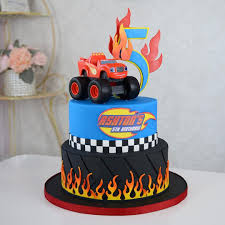 183 Likes 5 Comments Elegant Temptations Cakes Etcakes On Instagram B Blaze And The Monster Machines Cake Truck Birthday Cakes Hot Wheels Birthday Cake
