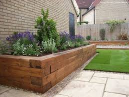 Raised Flower Bed Idea Modernyardflowerbeds Wooden Garden Edging Backyard Landscaping Backyard