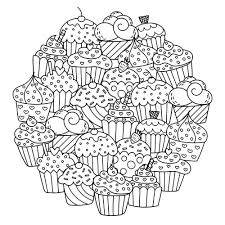 Birthday cakes are often layer cakes with frosting served with small lit candles on top representing the celebrant's age. Unicorn Cupcake Unicorn Cake Coloring Pages Novocom Top