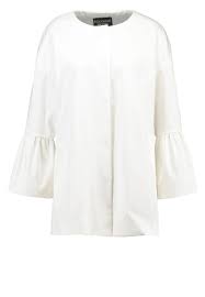 Boutique Moschino Short Coat White Women Clothing Coats