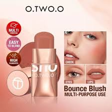 O.TWO.O Makeup Blush Stick Hydrating Gloss Lip & Cheek 6 Colors o two o  Cosmetics YUONE 6 Variasi Warna Makeup Lipstick Dan Cheek Stick