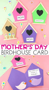 Free printable mother's day cards to download and print from home. Mother S Day Birdhouse Card Mothers Day Crafts For Kids Mothers Day Crafts Easy Mother S Day Crafts