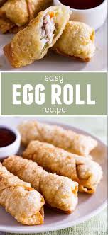 Homemade Easy Egg Roll Recipe 6 Ingredients Taste And Tell Recipe In 2020 Egg Roll Recipes Easy Egg Roll Recipe Egg Rolls