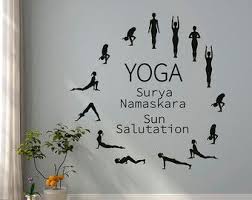 Symbol Yoga Pose Wall Vinyl Decal Yoga Studio Wall Sticker Decor Living Room Wall Murals Housewares 16 Yga Yoga Studio Decor Yoga Studio Wall Stickers Yoga