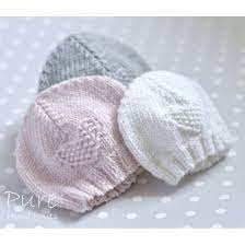 Baby Hat Fay 4x Preemie Sizes Newborn Baby Toddler Knitting Pattern By Pure Hand Knits Baby Hat Knitting Pattern Knitting Baby Hat Patterns
