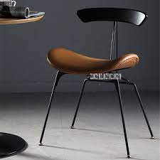 The rubber feet keep the chairs from sliding and scratching hardwood floors. Industrial Style Dining Chair Iron Leg Leisure Ant Chair Vintage Easy Chair Simple Negotiation Chair Leather Casual Chair Dining Chairs Aliexpress