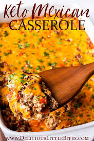 Keto Mexican Casserole Is A Spicy Cheesy Combination Of Ground Beef Riced Cauliflower Peppers And A B In 2020 Dinner Casseroles Beef Recipes Beef Casserole Recipes