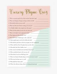 If you're looking for prizes for baby shower games coed free printable nursery rhyme baby shower… Printable Nursery Rhyme Quiz For Baby Shower By Littlesizzle Free Baby Shower Quiz Hd Png Download Transparent Png Image Pngitem