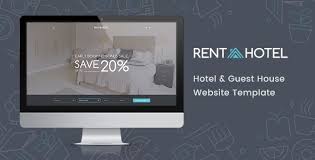 Rent A Hotel Hostel Guest House Booking Website Psd Template Psd Templates Guest House Rent