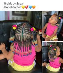 Little black girl braided hairstyles. Pin By Kendra Coleman On Styles For My Kids Baby Girl Hairstyles Kids Hairstyles Girls Lil Girl Hairstyles