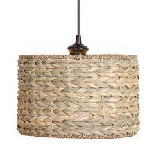 The instant pendant light converts a plain recessed light into a stylish hanging pendant light in minutes. Instant Pendant Recessed Light Conversion Kit Brushed Bronze Grass Weave Shade Pbn 3631 0011
