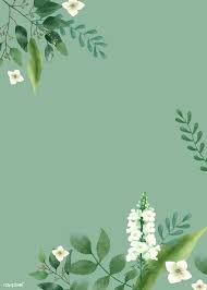 Download Premium Vector Of Invitation Card With A Green Theme 466709 Kolase Foto Poster Bunga Latar Belakang
