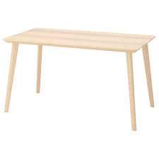 norraker birch table 125x74 cm ikea houten tafel tafel ikea tafel 4 personen