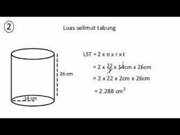 Sebelum menghitung luas selimut dan melakukan perhitungan, maka kamu harus mengetahui bentuk tabung terlebih dahulu. Matematika Volume Tabung Luas Selimut Tabung Dan Luas Permukaan Tabung Youtube