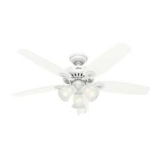 When you're away, simulate activity in the home by remotely controlling the light on your fan, deterring unwanted guests. 52 Builder Ceiling Fan White Includes Light Bulb Hunter Target