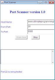 Java Port Scanner Full Source Code Port Scanner Coding Source Code