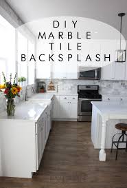 Apr 15, 2017 · a glass backsplash is fairly inexpensive and can be diyed as well. My Diy Marble Backsplash Honeybear Lane