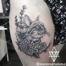 Black And White Cat Tattoo Pin By Tattoos By Tomma On Tattoo Sleeve 2020 In 2020 Cat Portrait Tattoos Grey And White Cat Tattoos