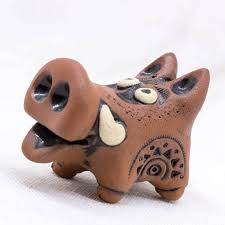 ceramic pig boar minature sculpture ceramic toy home etsy porosyata svinki keramika