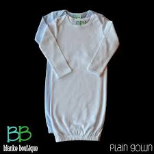 Blank Infant Gown Plain Preorder Baby Gown Gowns Fashion