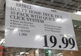 Multy Home Deck Tile At Costco Deck Tile Deck Tiles Deck