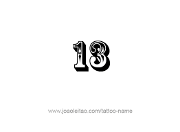 The best lucky tattoos and lucky tattoo meanings, from a rabbit's foot to number 13 we've got only got top quality tattoos from. Thirteen 13 Number Tattoo Designs Page 2 Of 4 Tattoos With Names