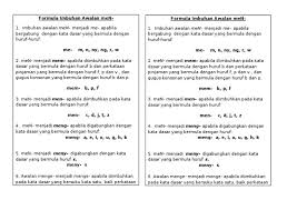 Formula Imbuhan Awalan Men