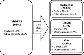 effects of hydrolysis and carbonization reactions on