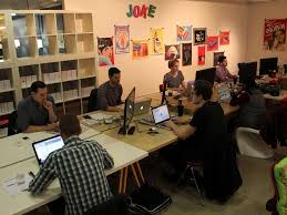 The 15 Coolest Offices In Tech Fab Office Tour Cool Office Office Space Inspiration Startup Office