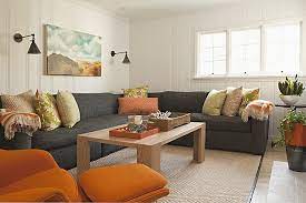 Check spelling or type a new query. Living Room Modern Decor Orange And Grey Just Decorate