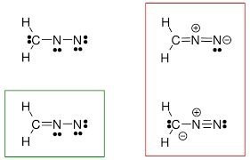 What Is The Correct Lewis Structure Of Diazomethane Chemistry Stack Exchange