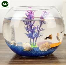 Aquarium Fish Tank Aquarium Clear Glass For Your Desk Decor Mini Round The Goldfish Bowl In Aquariums Tanks From H Aquarium Fish Tank Goldfish Bowl Fish Tank
