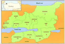 Kocaelili çiftçilere sebze fidesi desteği veren i̇zmit belediye başkanı av. Map Of The Studied Area Kocaeli Download Scientific Diagram