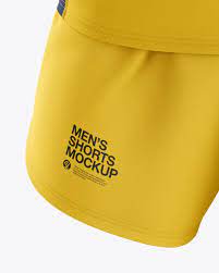 Download Men S Running Kit Mockup Front View In Apparel Mockups On Yellow Images Object Mockups