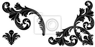 Casa padrino ist ein europaweit renommierter produzent und vertrieb von barock möbeln und ein. Set Von Vintage Barock Ornament Ecke Retro Muster Antiken Stil Leinwandbilder Bilder Barenklau Florid Art Deco Myloview De